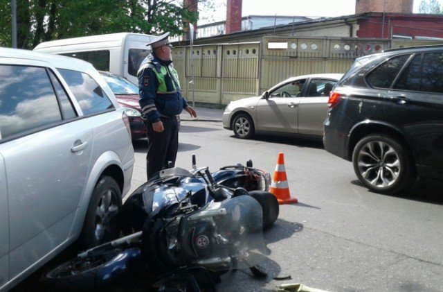 В Калининграде в ДТП пострадал мотоциклист