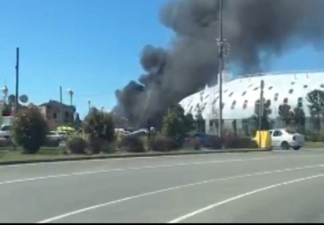 В Олимпийском парке в Сочи произошёл пожар на площади 200 квадратных метров