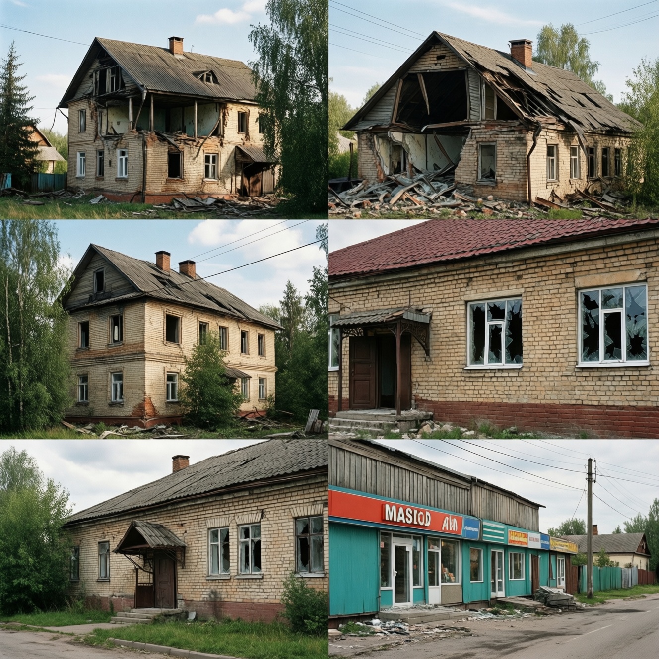 При атаке на Белгородскую область повреждены дома и коммерческие объекты При атаке на Белгородскую область повреждены дома и коммерческие объекты